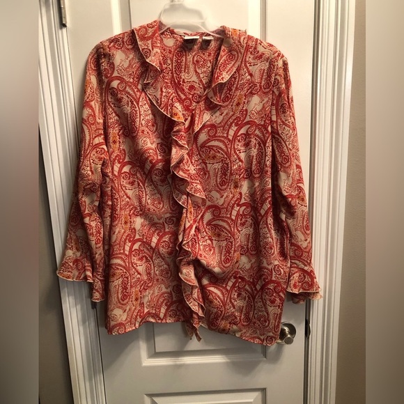 Vintage Studio C Blouse Ruffles Dressy Women’s Size 22/24 - Picture 2 of 6